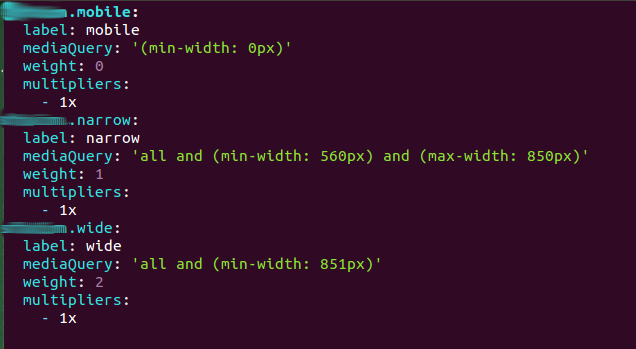 screen de breakpoint file