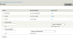 Menú item fields Menu Item Fields
